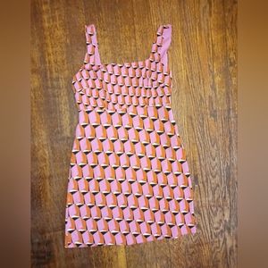 Diane Von Furstenberg for Target Sz. 2, 90's Shift Pink Modern Dress